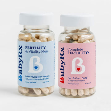 Him + Her Fertility Bundle: Conception Vitamins for men and Fertility supplements for women.