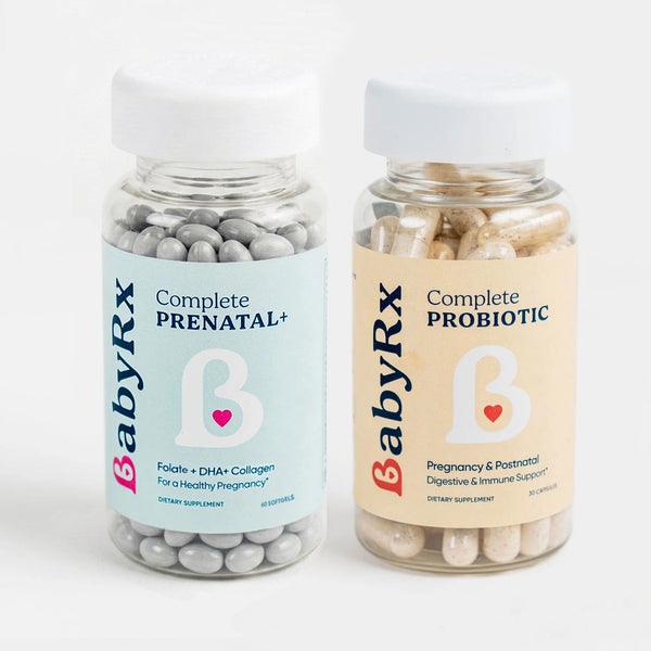 BabyRx Prenatal 360 Bundle with Prenatal Supplement with Folate 5-MTHF, DHA, Choline, Iron, Collagen and Complete Probiotic supplements